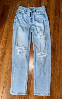 American Eagle Outfitters Mom Straight Blue Jeans Womens