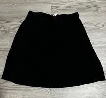 J. Crew‎ Skirt Women's 2P Black A-Line Wool Blend Career Minimalist Fall Attire