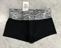 Zebra print waistband mini shorts! Cute perfect casual outfit work out Leggings 