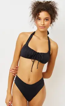 Black Bernie Halter Top