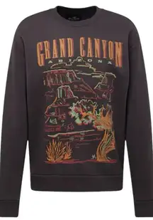 Hollister Grand Canyon Arizona graphic crew sweatshirt black Fall boho western