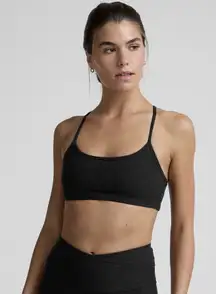Beyond Yoga Darkest Night Spacedye Racerback Sports Bra 