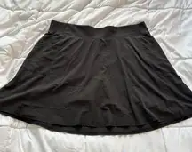32 Degrees Cool Tech Womens XL Golf Tennis Skort Skirt Black Lightweight Pockets