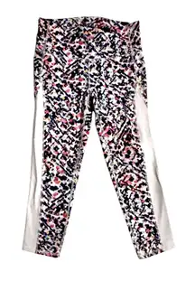 Athleta Chaturanga Watercolor High-Rise Crop Leggings 