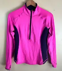 Lululemon Athletica Womens Reversible Run U‎ Turn Pullover 1/4 Zip Jacket Size 6