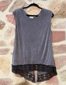 Dantelle  | acid wash grunge tank