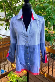 Nice Chicos shirt top 💙🌸