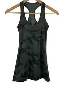 Lululemon Women's  Camo Cool Racerback Tank Top Savasana Fatigue Green W1C66S