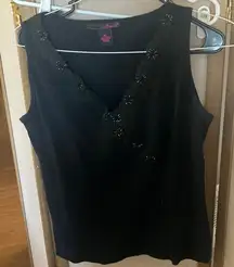 FINAL MARKDOWN Willi smith Elegant Black Sleeveless Top xl