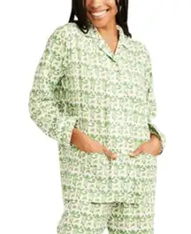 Roberta Roller Rabbit Green Monkey Long Sleeve Pajama Top