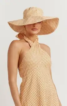 DISSH Gaia Mango Geo Wide Brim Hat NWT Sz. O/S