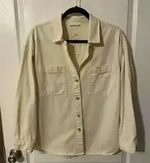 Thread & Supply‎ cream colored shacket size small
