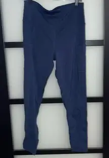 Tuff Athletics Navy Teal Leggings EUC