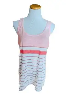 Womens Nordstrom Rack H.I.P. Striped Burnout Tank Top - Sz XL