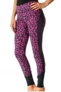 Lululemon Drop It Like It's Hot Tights in Mini Cherry Cheetah Ultra Violet Sz 10