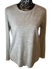 RD Style Gray Heather Long‎ Sleeve Drape Back Size Medium