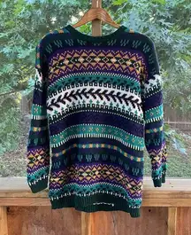 Marsh Landing Women's Vintage 80's Era Pullover Tunic Sweater Size M