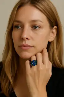 Women's Unbranded Ring One Size Blue Green Gemstone