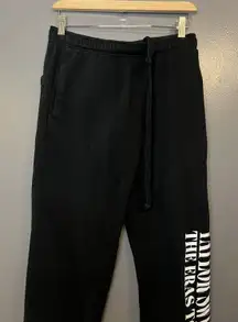Taylor Swift Eras Tour Sweatpants Womens Small Black Joggers Lounge Pants