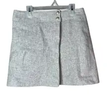 Jones New York Cream‎ Wool Vintage Mini Length ALine Skirt Size 12