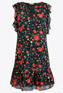 J Crew Printed Flutter Dress