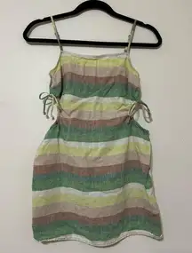 Aerie Side Cut Out Striped Mini Sundress