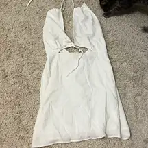 Forever 21 White Backless Mini Dress Size Small