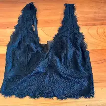 Women’s Buckle Daytrip Black‎ Lace Bralette Sexy Festival Size Small