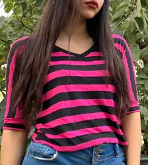 Julies closet striped crop top