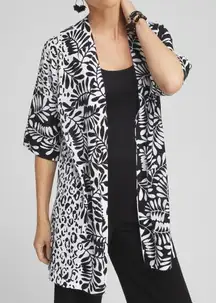Chico's | Summer Romance Mixed Animal Print Midi Cardigan - Size 3 (XL/16)