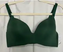 Auden The Bliss Bra Wire Free Converts To Racer Back Moss Flash Green Size 36 DD