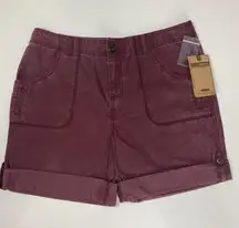 Ruff Hewn Well Worn Shorts NWT Women's Size 10 Plum Purple