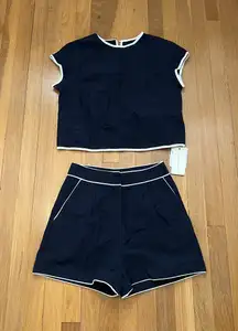 Navy Blue And White Set 