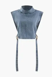 NWT Micas|Denim Buckle sleeveless top