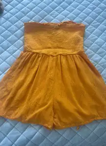 Small Strapless Romper (Orange)