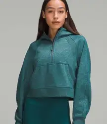 Lululemon Sparkly Green Half-Zip Scuba Hoodie in Spark Special Edition XS/S