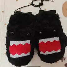 Brown Furry Monster Mittens