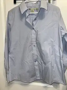 Lindengray Blue Button Up‎ Dress Shirt Size Large