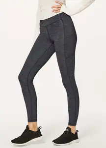 Lululemon‎ Speed Up Tight Full-On Luxtreme Leggings Size 2 Heathered Black