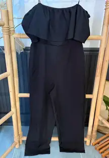 Sam Edelman Flouncy Off The Shoulder Ruffle Top Jumpsuit ~ Size 8 💚🍄