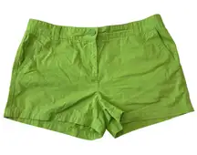 Joe Fresh Green Chino Shorts‎ Casual Everyday Summer Outfit Womens Size 12