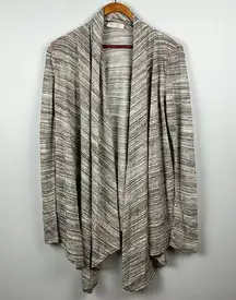 Renee C open waterfall lightweight cardigan long sleeved size medium