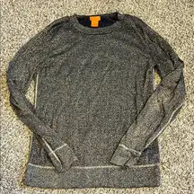 Joe Fresh Navy and Gold Metallic Sweater