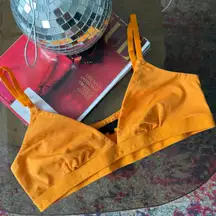 Revolve H:ours Yellow Bra Crop Top Medium