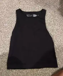 Black crop tank top 