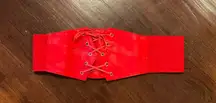 Red Corset Belt