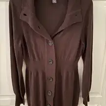 Kenneth Cole Reaction Sweater Dress Size S brown‎ Long Sleeve Wool Blend Preppy