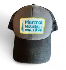 Marmot  Mountain Vintage Trucker Hat Women's Outdoor Adventure Cap Est. 1974