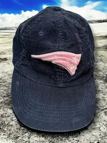 Womens New England Patriots Hat Cap Corduroy Cotton Adjustable NFL Football Blue