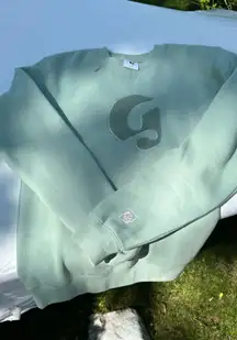 Glossier Boston Crewneck Pistachio Green LIMITED EDITION 